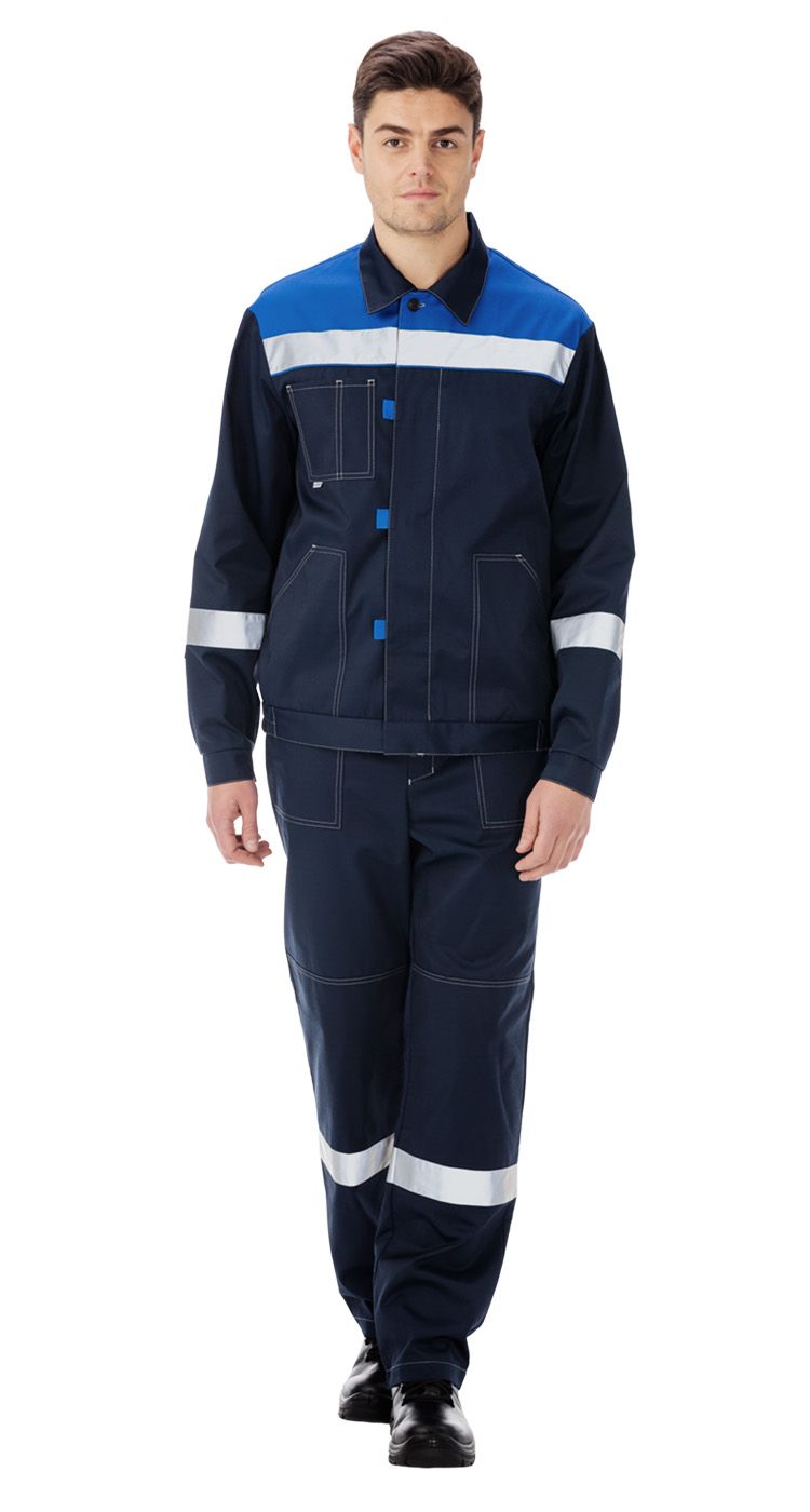 Костюм мужской рабочий  Тимбер РФ синий-василек с брюками