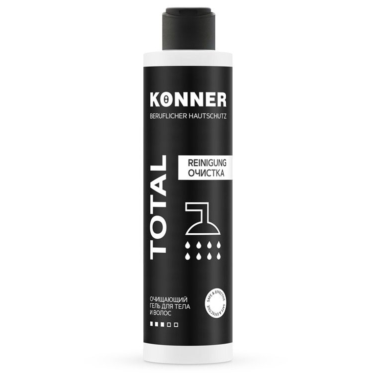 Очищающий гель для тела и волос с кондиционирующим эффектом KÖNNER TOTAL  KN064  250 мл