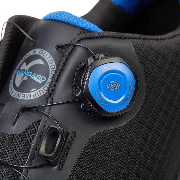 Полуботинки Футгард с системой быстрой шнуровки, цв. чёрно-синий, КП, ЭВА/Резина