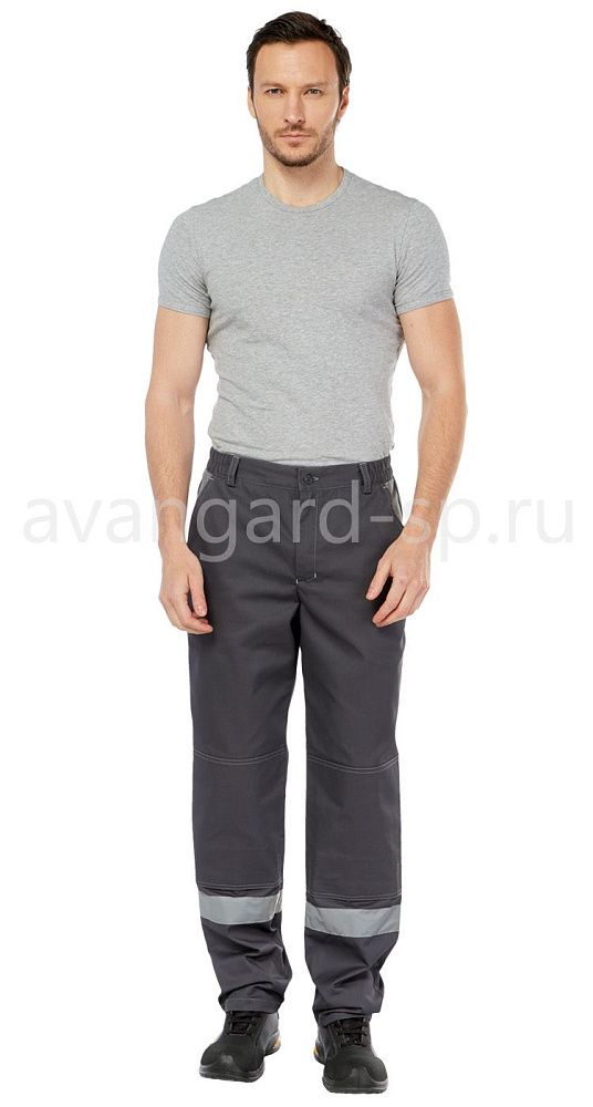 Костюм рабочий мужской летний Оптима т. серый-серый