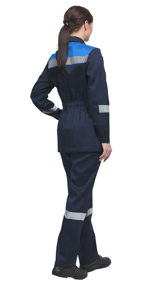 Костюм женский рабочий Тимбер РФ синий-василек с брюками